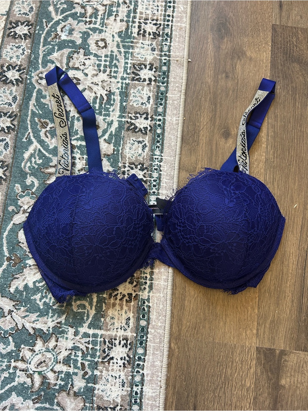 Victoria’s Secret Very Sexy Dark Blue Lace Push Up Bra